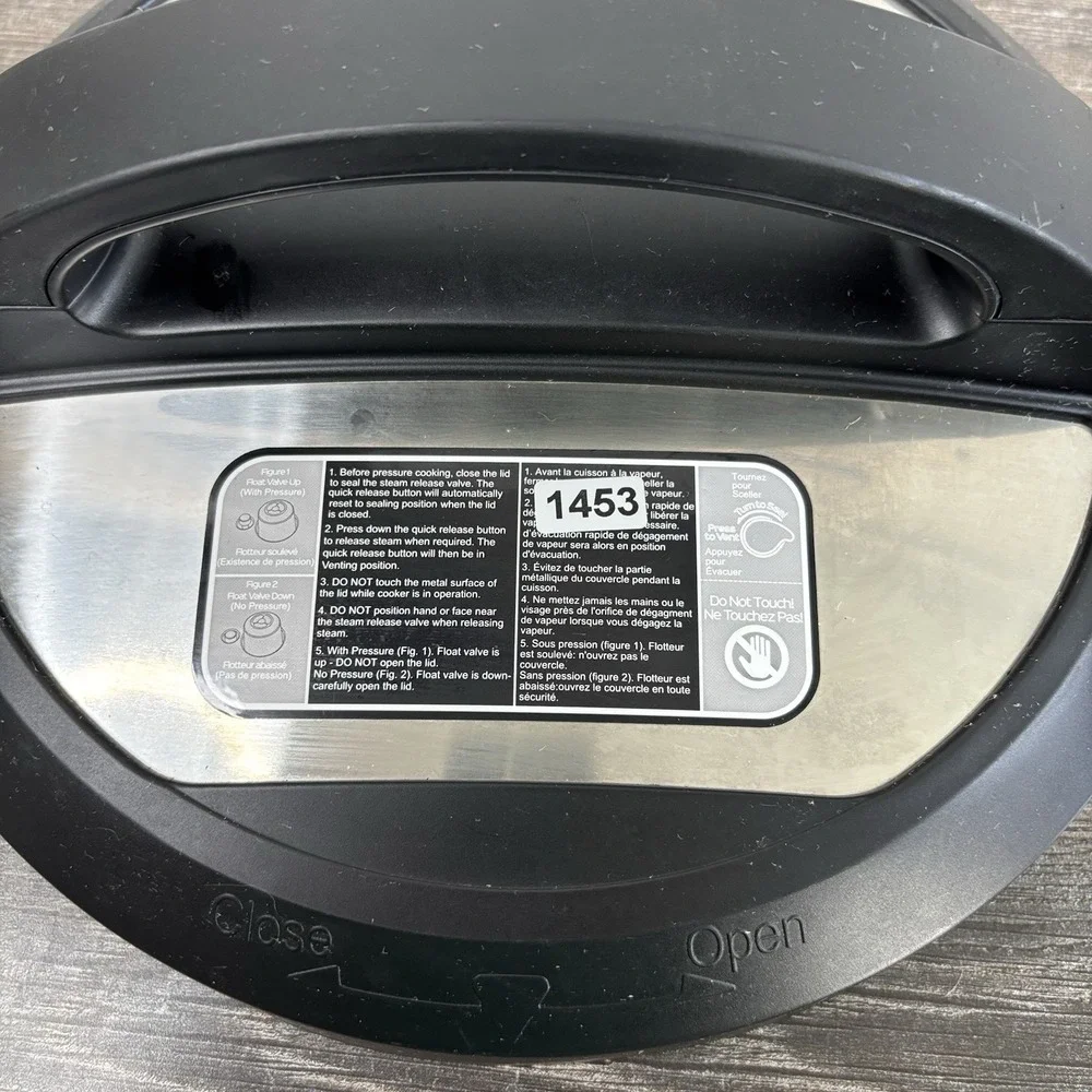 Genuine Instant Pot Duo Crisp 8 Qt Replacement Part - Pressure Cooker Lid